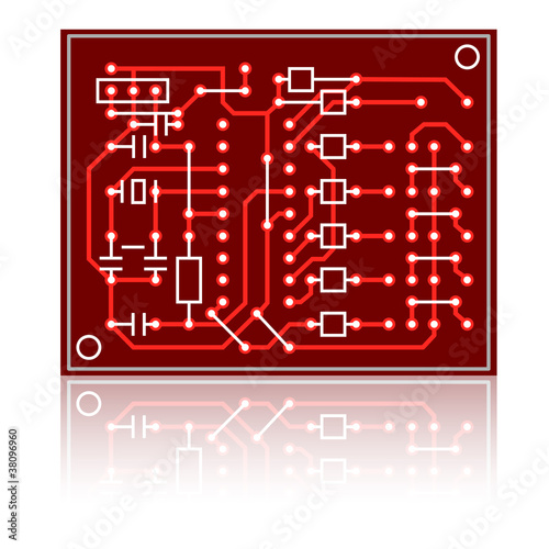 vector abstract circuit board