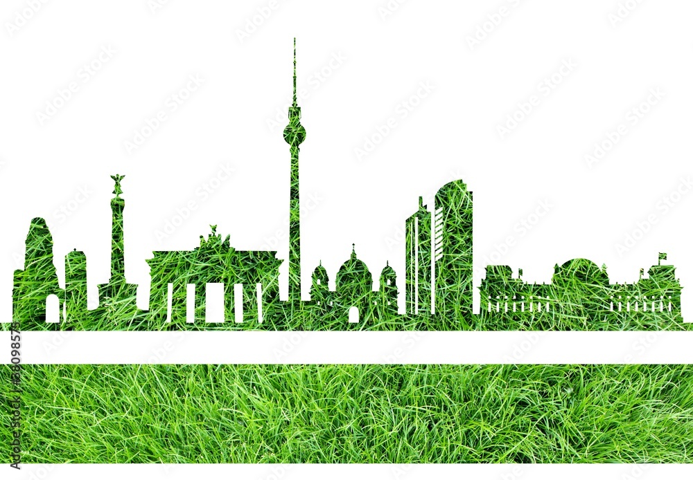 Obraz premium Grüne Berliner Skyline