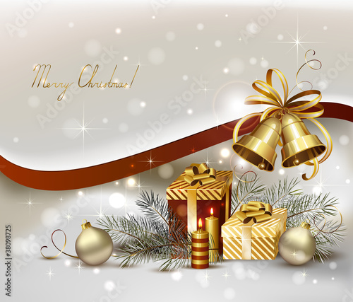 light Christmas background