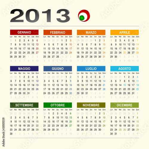 Calendario 2013