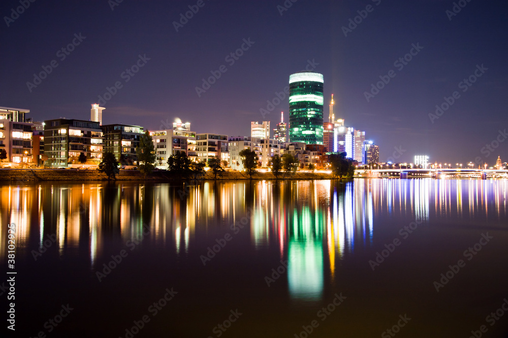 District with expensive apartments and offices in Frankfurt