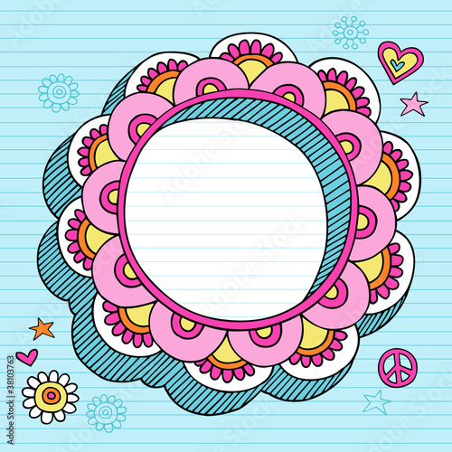 Psychedelic Doodle Picture Frame
