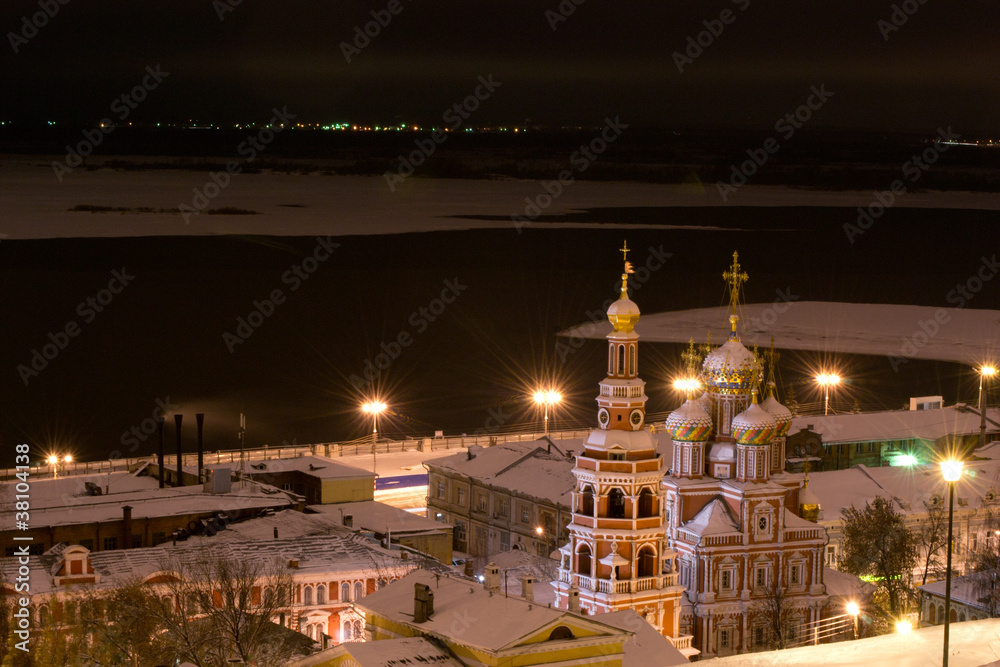 Obraz premium Вид ночного города