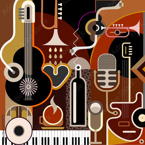Abstract Music Background