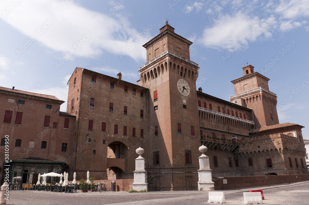 Castello Estense in Ferrara Italy