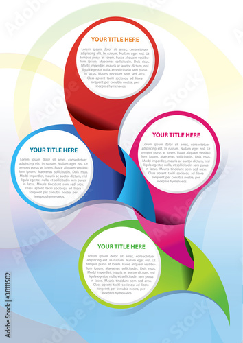 Vector brochure background concept