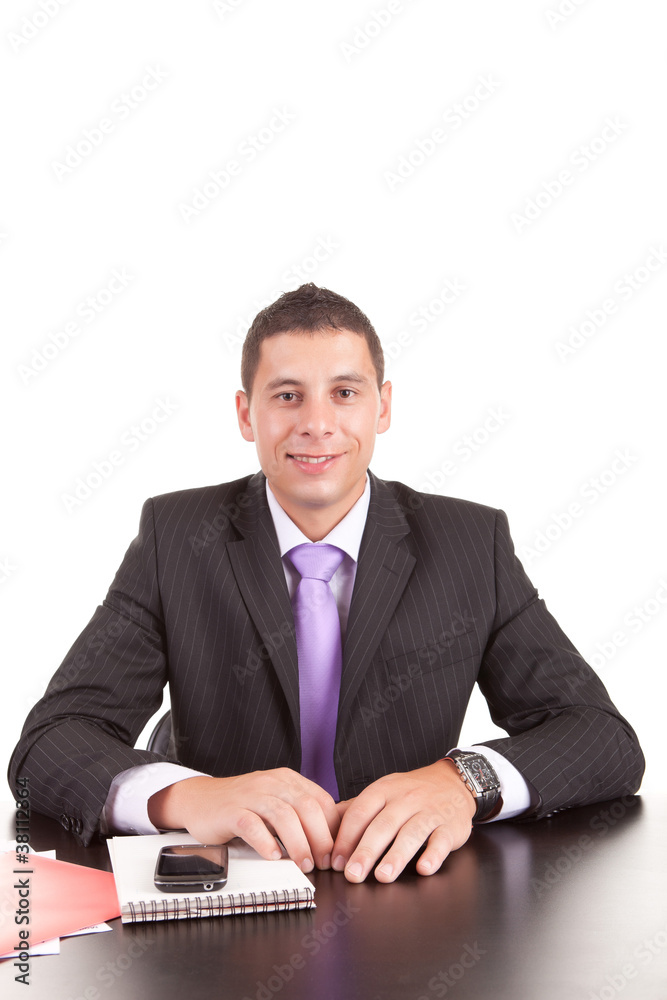 Business man posing at office Business man posing at office