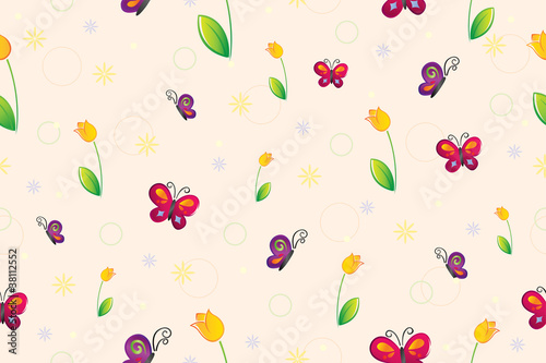 Spring seamless wallpaper