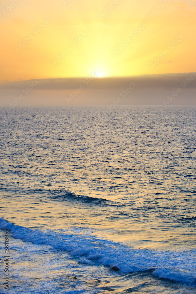 Sunrise over Atlantic ocean