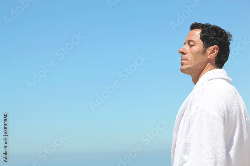 man staring at the horizon