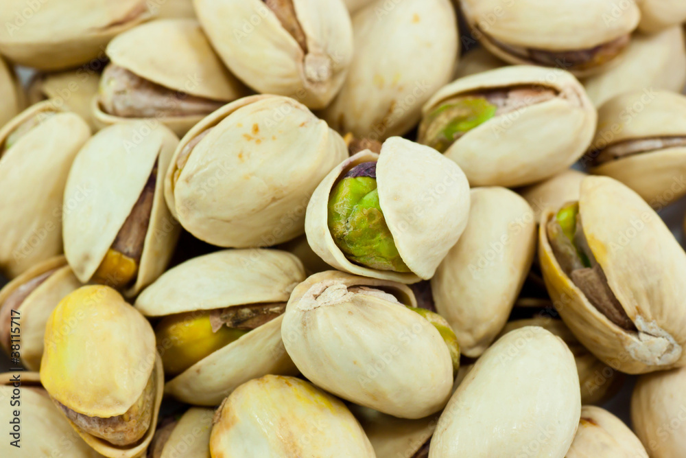 Fototapeta premium Pistachio nuts background