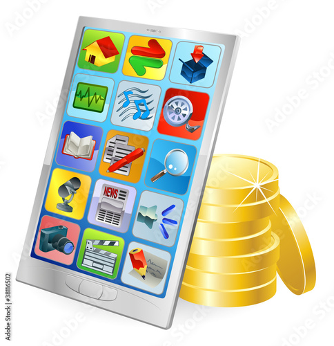 Phone or tablet PC money co...