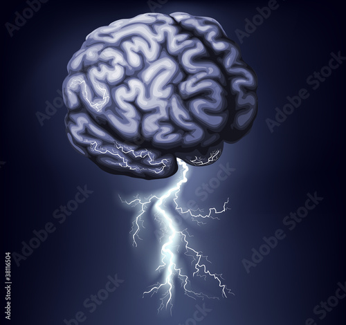 Brain Storm Illustration