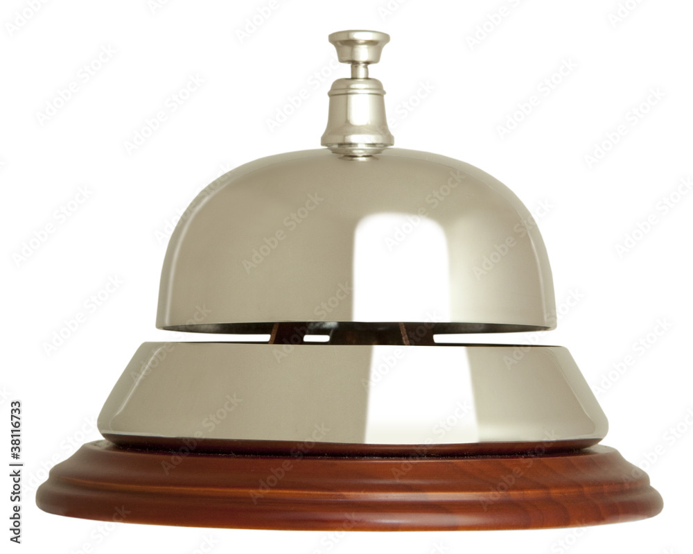 old hotel bell isolated old hotel bell isolated