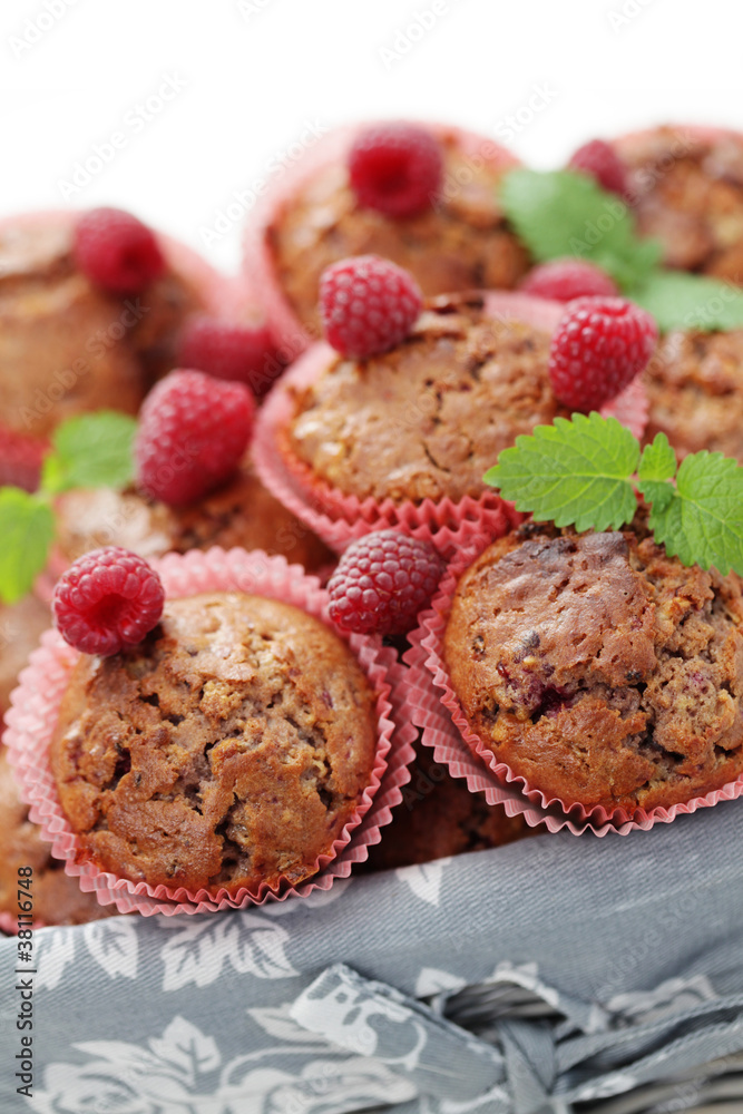 muffins with raspberries muffins with raspberries