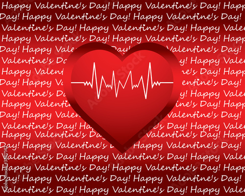 special Valentine's day background with heart