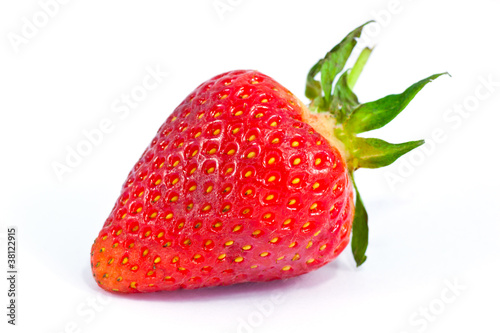 strawberries isolated on white