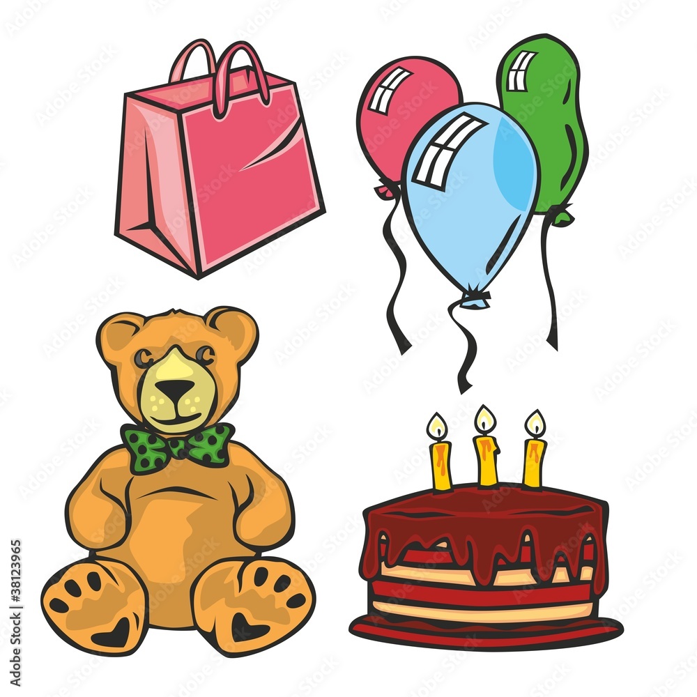 fully editable vector illustration of Christmas items fully editable vector illustration of Christmas items