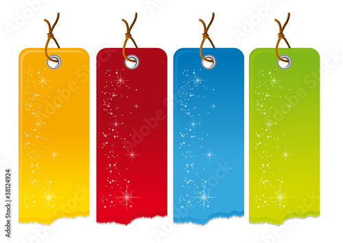 Cartellino Strappato con stelle
