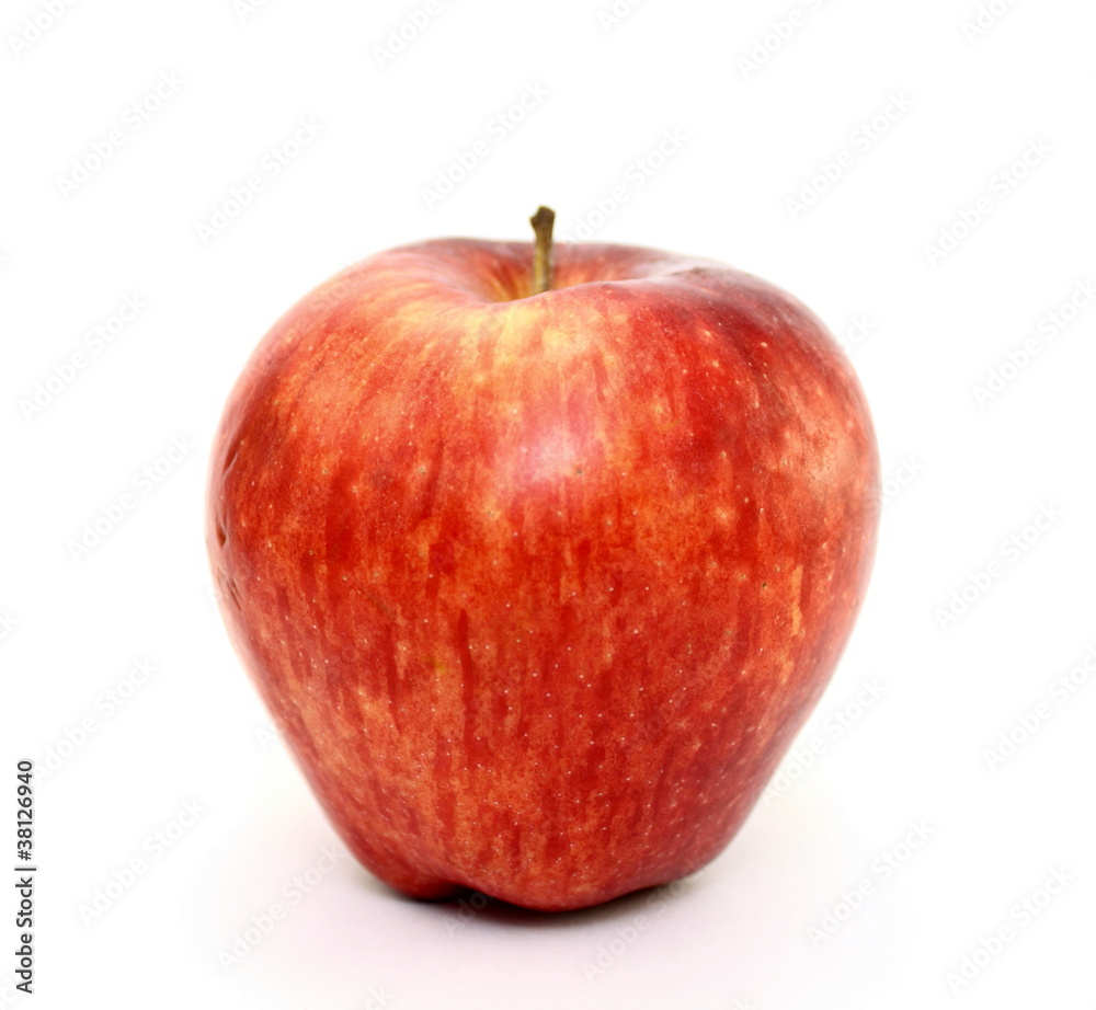 Juicy red apple on white background Juicy red apple on white background