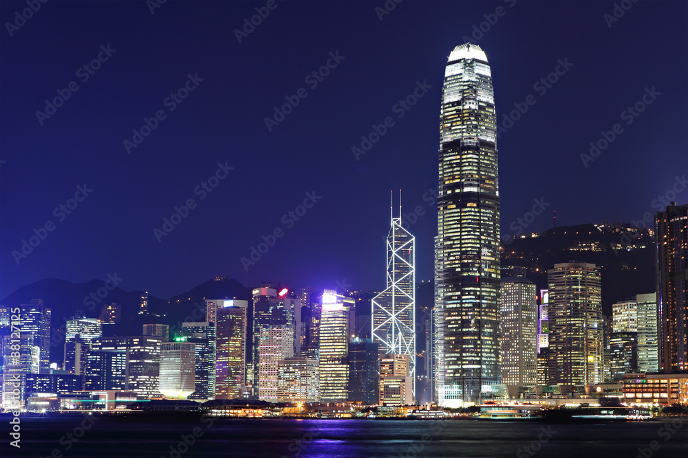 Hong Kong at night