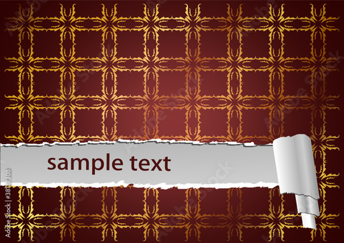 Carta regalo con effetto strappo (vettoriale)