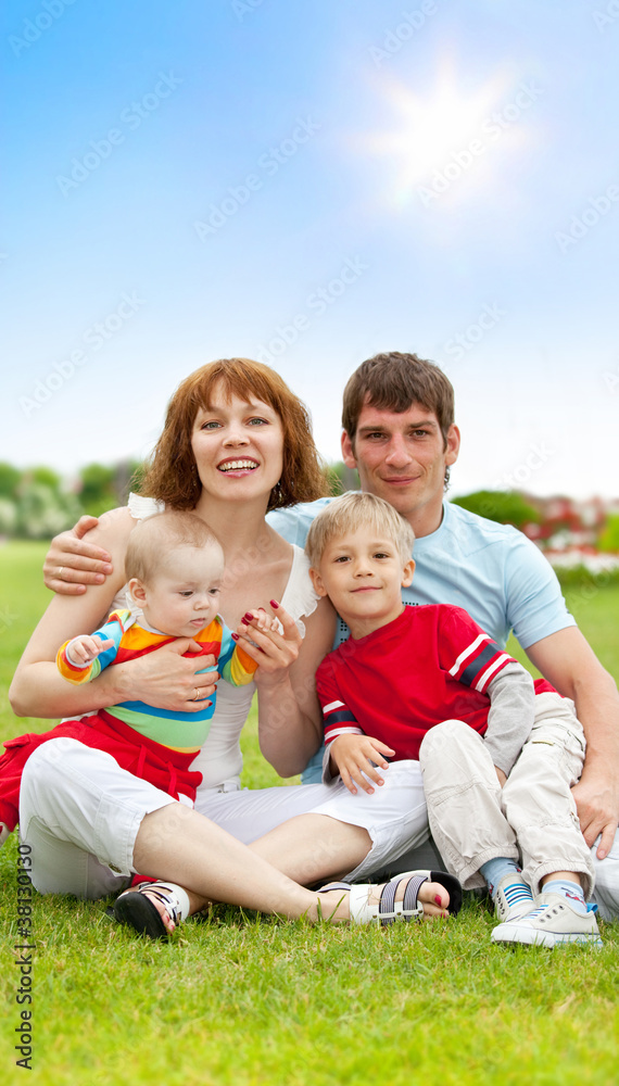 Fototapeta premium Happy family