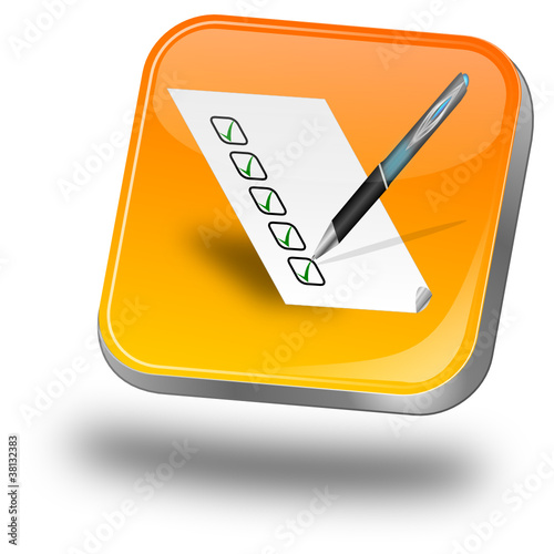 Button mit Checkliste