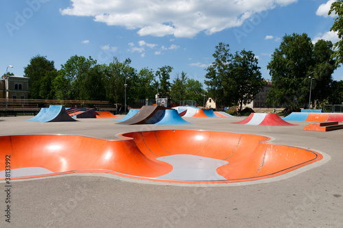 Empty skatepark