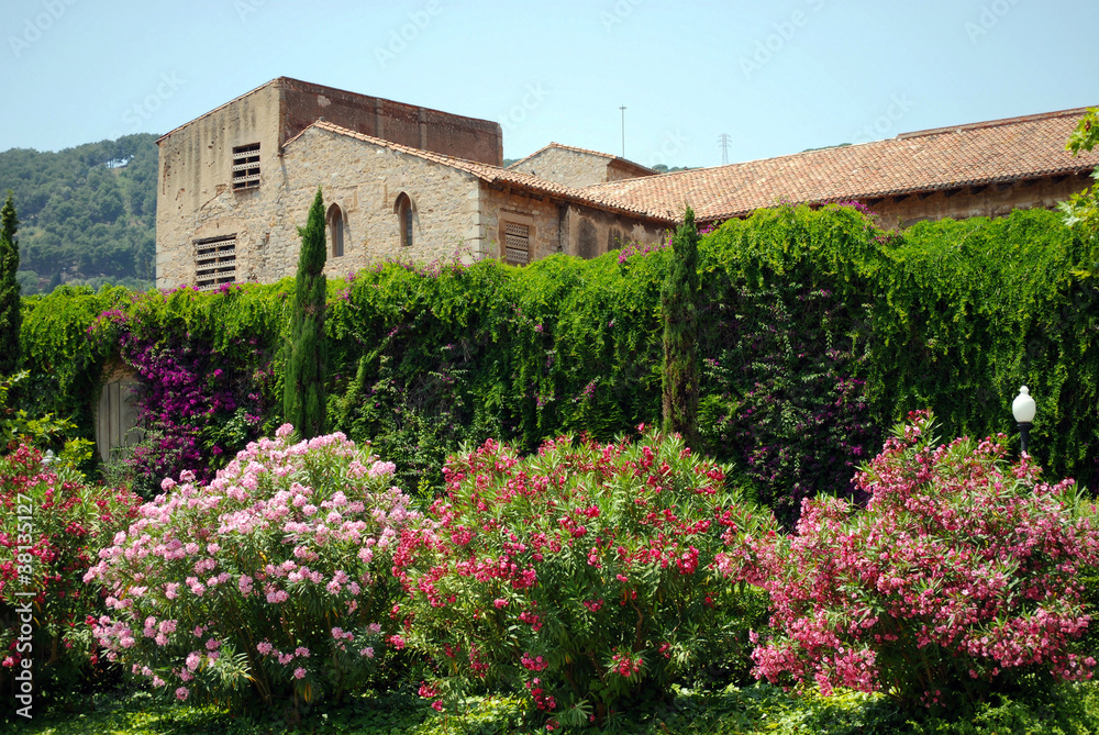 Naklejka premium monastery Pedralbes in barcelona, spain, catalonia