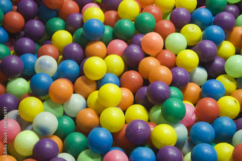 Bed of Colorful Plastic Balls