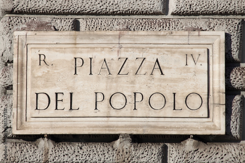 Naklejka premium Popolo Square in Rome