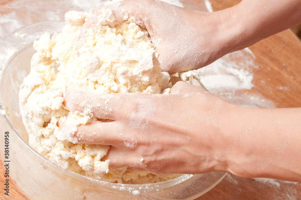 Freshly prepared bread dough Freshly prepared bread dough