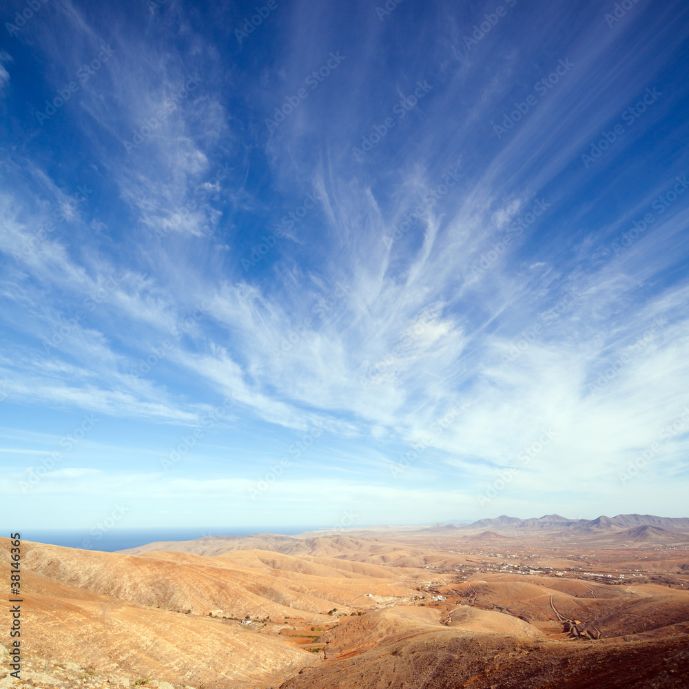 Fuerteventura, Canary Islands, view from Mirador de Guise y Ayos