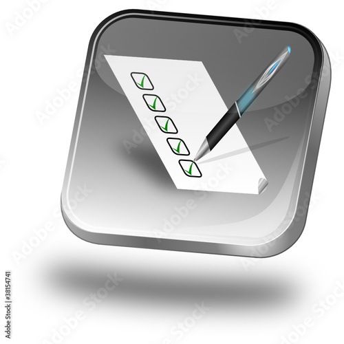 Button mit Checkliste