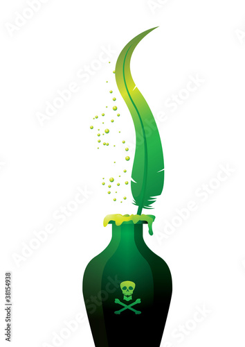 POISON PLUME AND BOTTLE WHITE