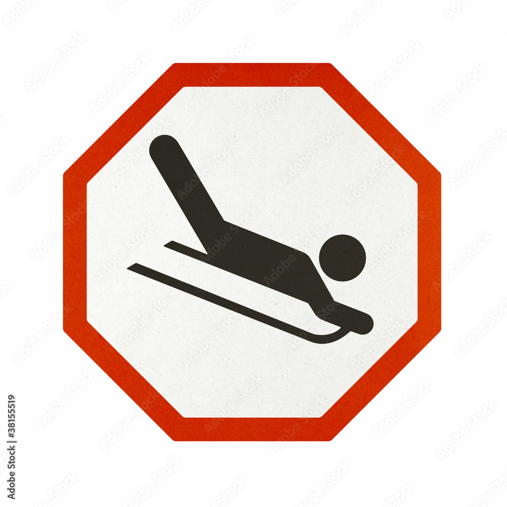 Traffic sign recycled paper Traffic sign recycled paper