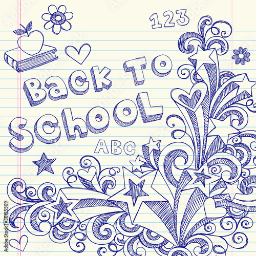 Back to School Sketchy Notebook Doodles