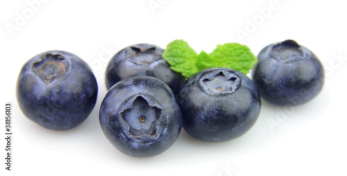 Blueberry with mint