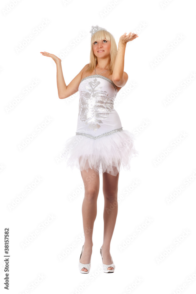girl wearing a suit a snowflake girl wearing a suit a snowflake