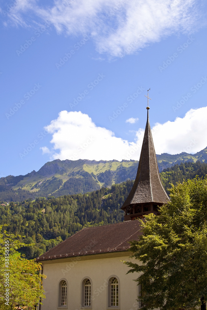 Old Church in Interlaken, Switzerland Old Church in Interlaken, Switzerland