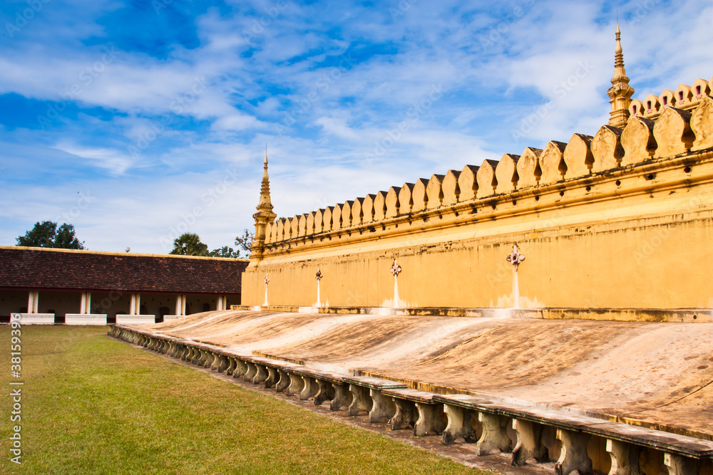 Walls of the temple.