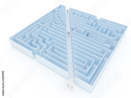 Leadership and business vision with strategy in corporate challe