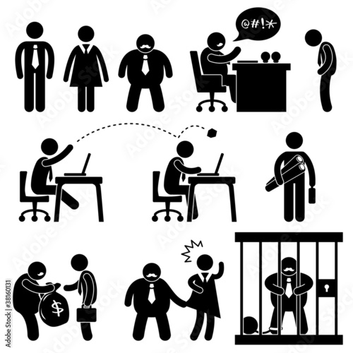 Business Office Workplace Situation Boss Manager