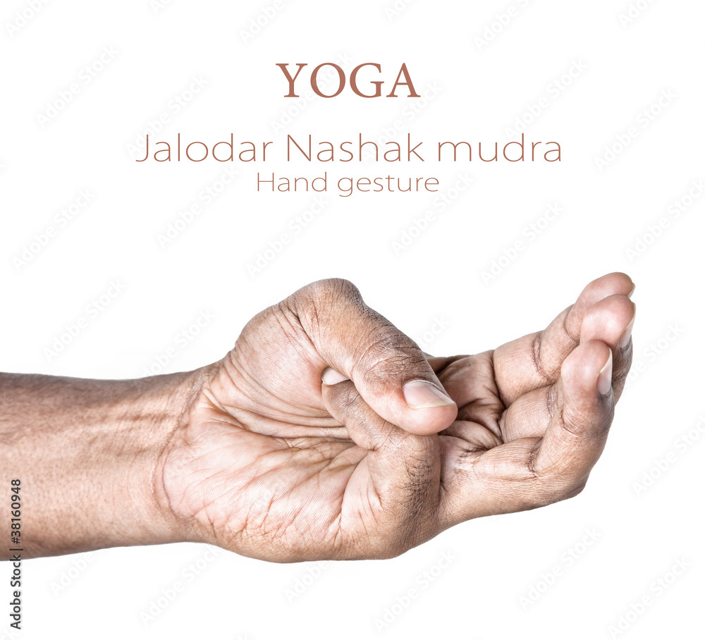 Yoga Jalodar Nashak mudra Stock Photo | Adobe Stock