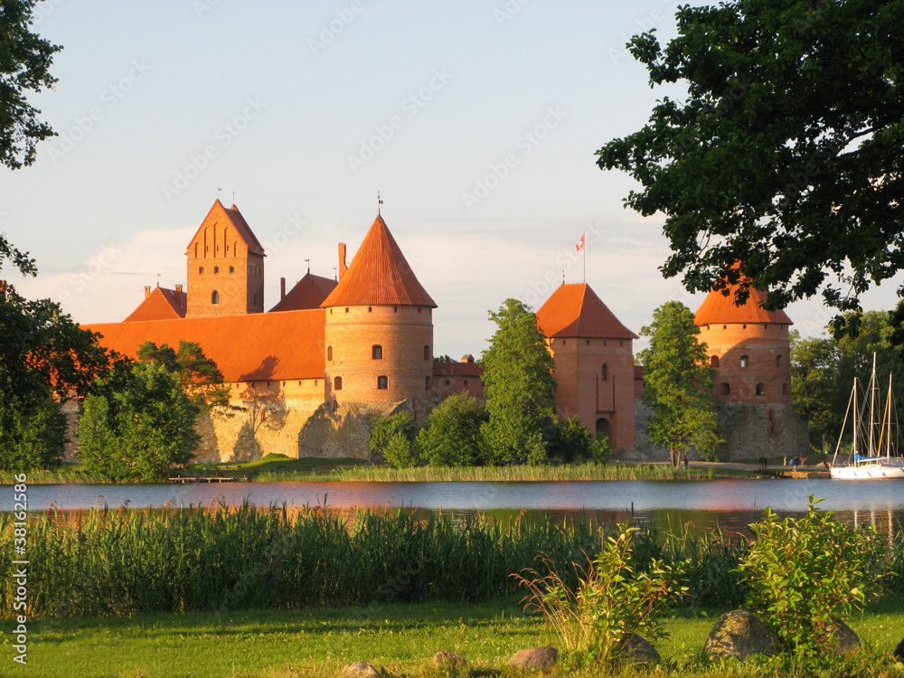 Obraz premium Trakai water castle, Lithuania