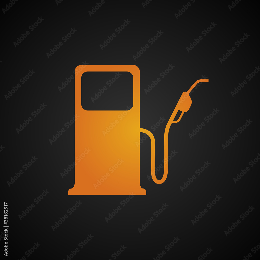 Fuel pump icon. Empty fuel tank warning light. Stock Vector Adobe Stock