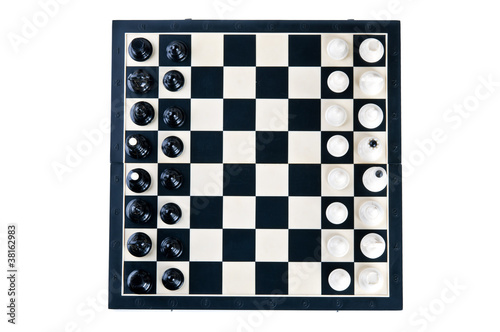 top view of the chessboard