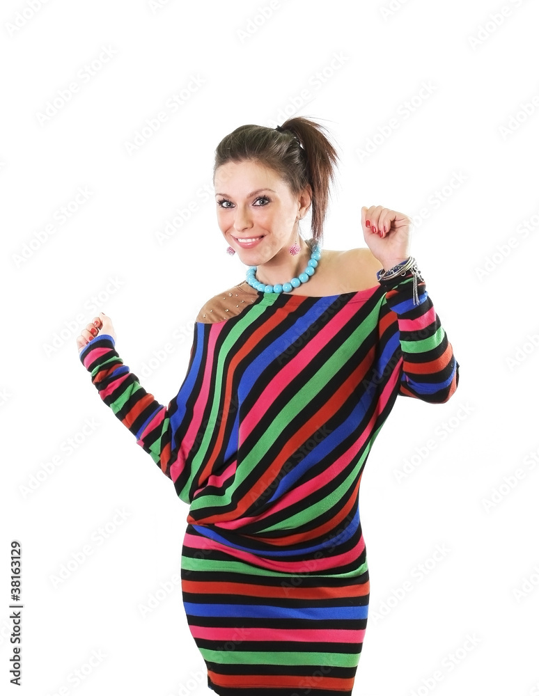 Happy smiling young woman Happy smiling young woman
