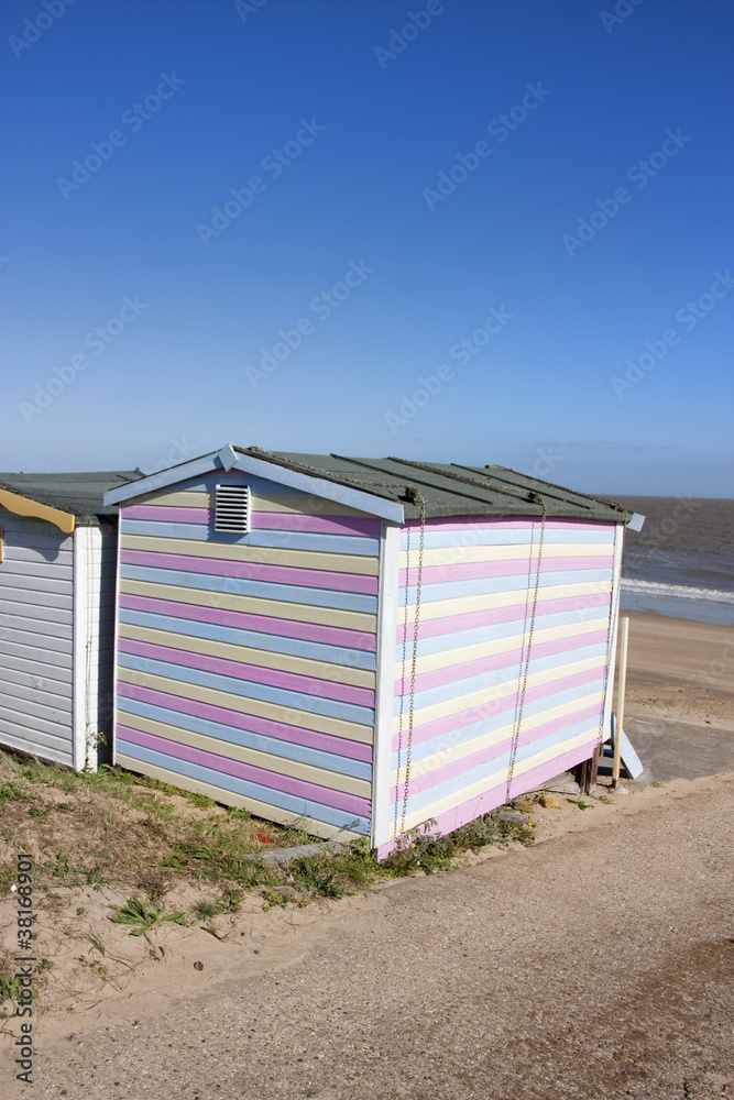 beach hut and view to sea beach hut and view to sea
